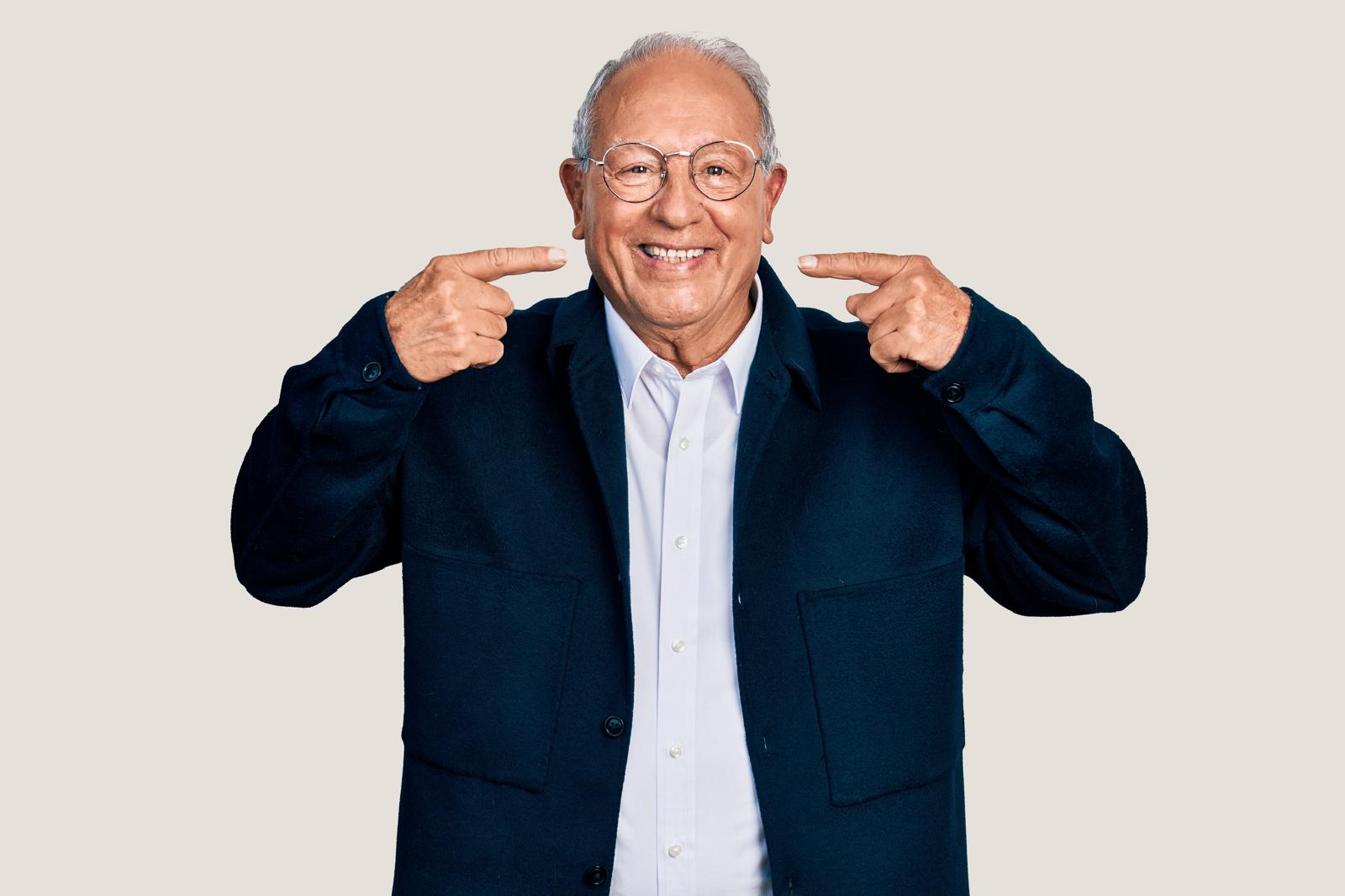 funny man doing gestures